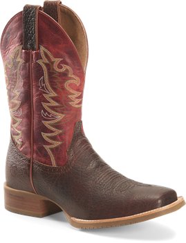 Medium Brown Double H Boot Mens 12 inch Wide Square Toe Roper